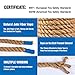 GOTHINK Tug of War Rope with Flag for Kids and Adults Soft Natural Jute Fiber Rope for Field Day Team Building Party Game Camping Backyard Outdoor Games 20ft LongBrown - Image 4