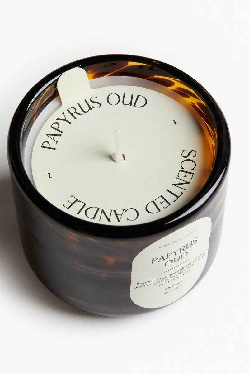 اتش اند ام Scented candle in glass holder