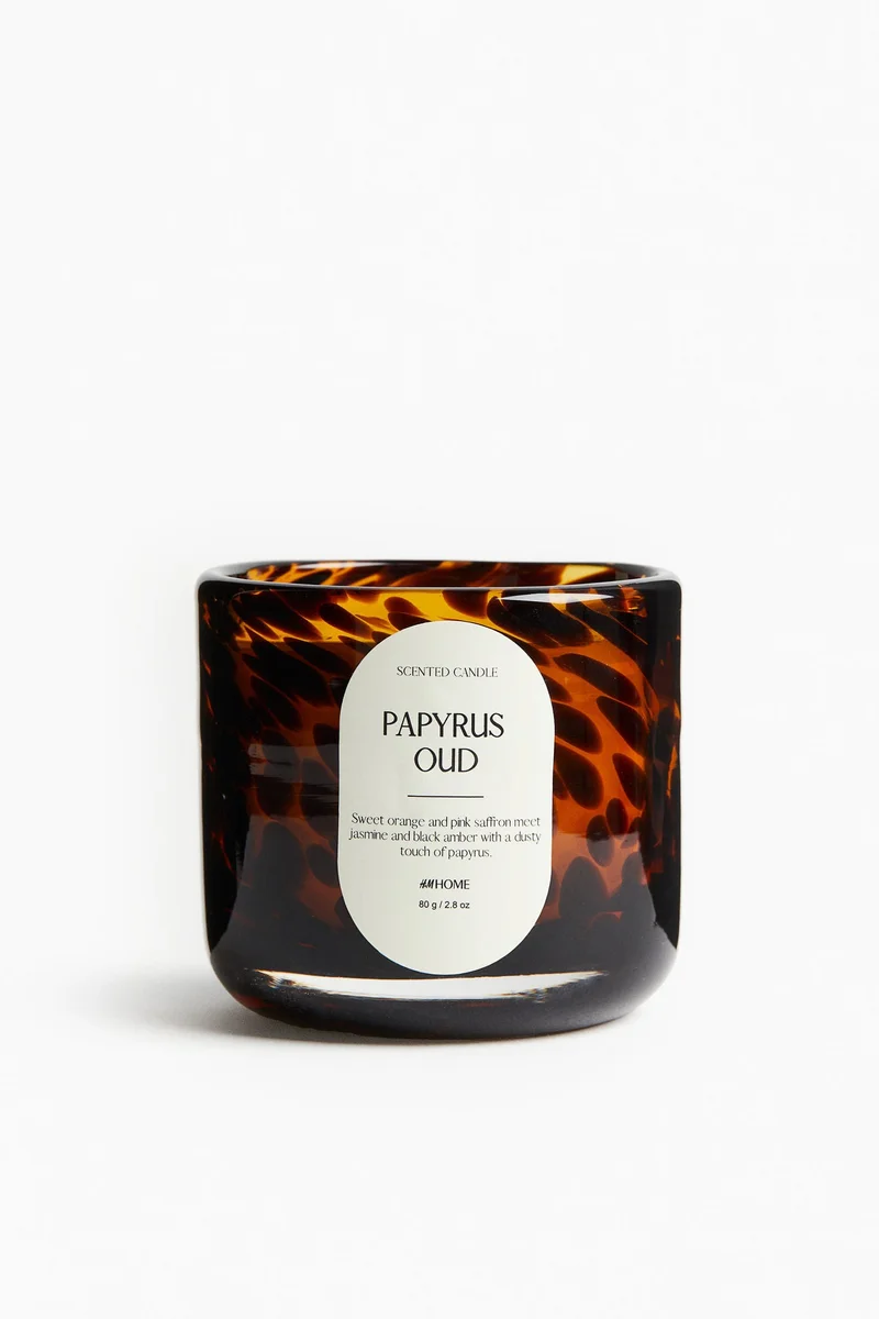 H&M Scented candle in glass holder