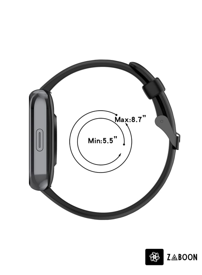 Zaboon Realme Watch 3 Solid Color Soft Silicone Watch Band - Image 5