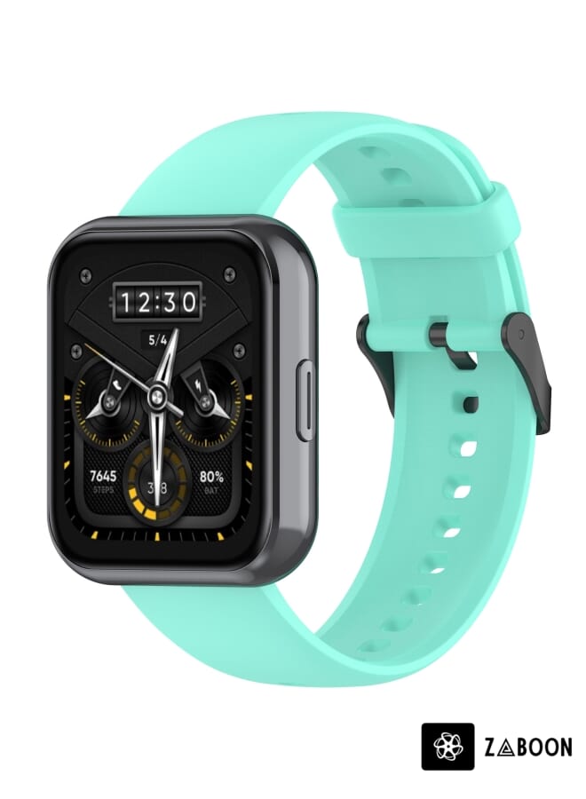 Zaboon Realme Watch 3 Solid Color Soft Silicone Watch Band - Image 1