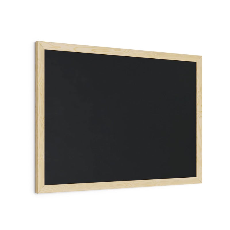 U Brands Chalboard, 18" x 24" Inches, Light Birch Wood Frame (310U00-01) - Image 1