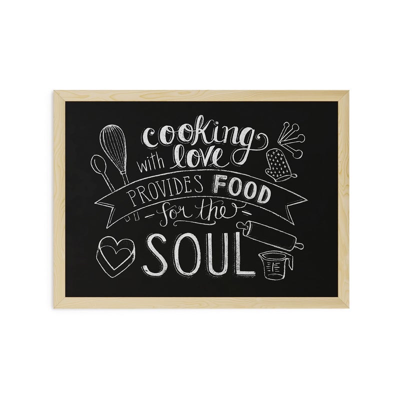 U Brands Chalboard, 18" x 24" Inches, Light Birch Wood Frame (310U00-01) - Image 3