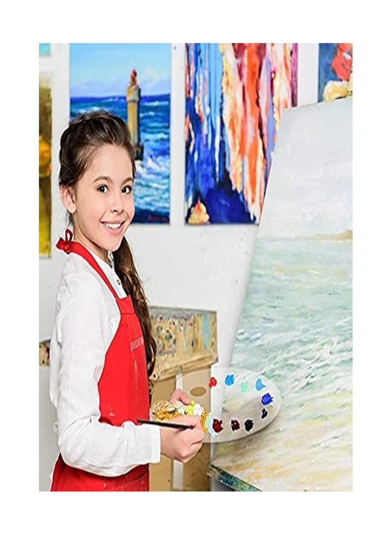 سمارت لوحة طلاء من سمارت مكونة من قطعة لوحة طلاء شفافة على شكل بيضوي غير لاصق من الأكريليك، مريحة وسهلة التنظيف لطلاء الوجه، لوحة طلاء الوجه الفني، قالب الصب بالراتنج الإيبوكسي - Image 4