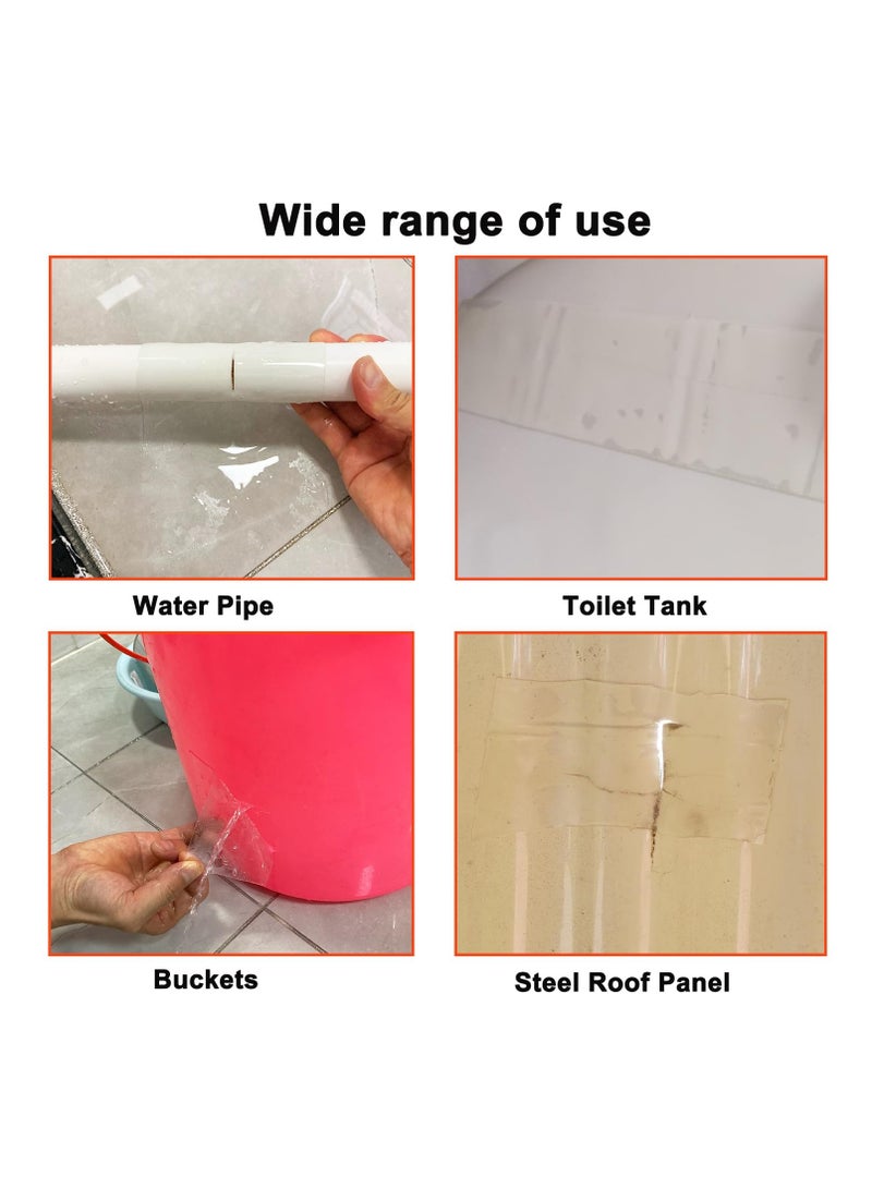 Strong Waterproof Repair Sealing Tape, Leak Repair Tape, Heavy-Duty Sealing Tape, Suitable For Home Rv Roof Pipes And Boat Pool Repairs, Underwater, Indoor And Outdoor, 5 Cm Wide * 1.5 Meters Long ( - Image 3
