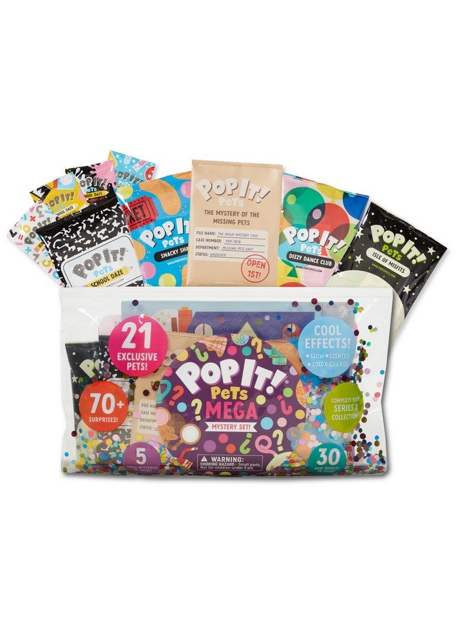Buffalo Games Pop It! Pets - Season 2 - The MEGA Pack - The Ultimate Sensory Fidget Toy - Popping Bubbles and Adorable Characters - Collector map with Cards and Stickers from Buffalo Games - Image 1