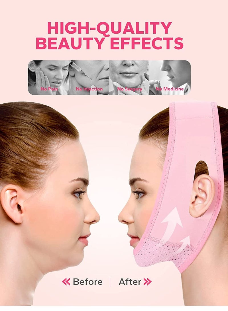 Sharpdo Reusable V Line Lifting Mask, Double Chin Reducer,Chin Strap,Face Belt,Lift And Tighten The Face To Prevent Sagging, Create A V Shaped Face Full Of Vitality - Image 4