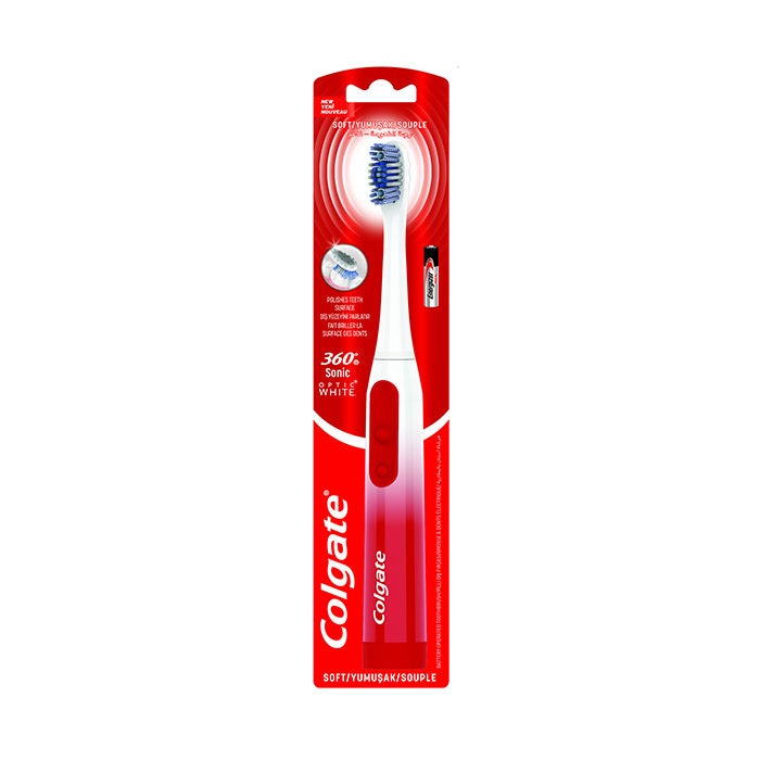 Colgate Toothbrush Optic White Sonic Power Soft 4x