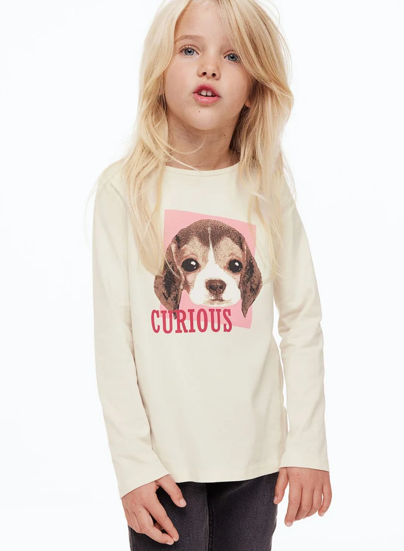 H&M Kids Graphic Print Jersey Top