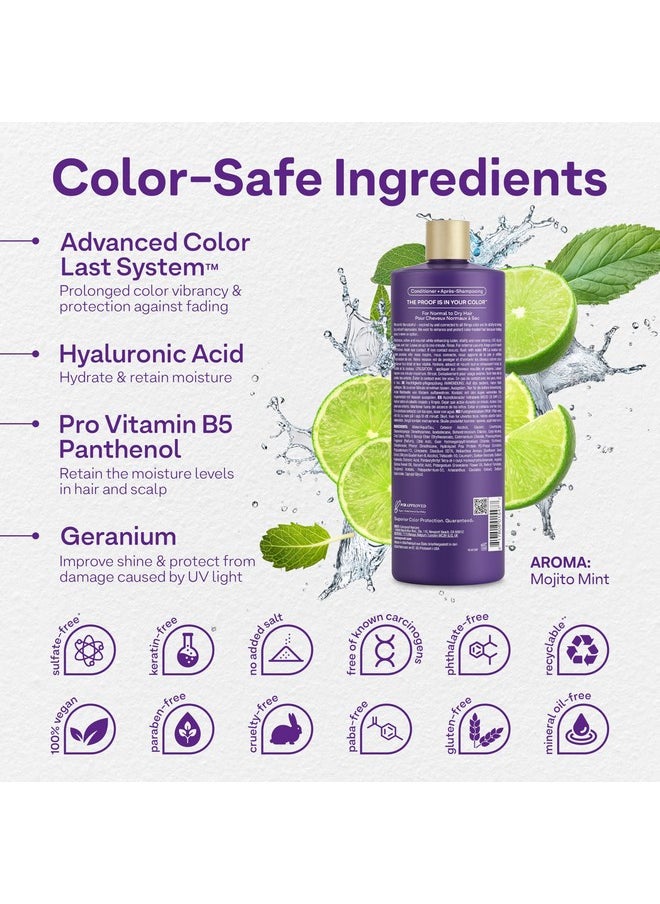 ColorProof Colorproof Moisture Hair Conditioner 32FL. Oz. Nourishing and Moisturizing Conditioner, Mojito Mint Scent  - Image 2