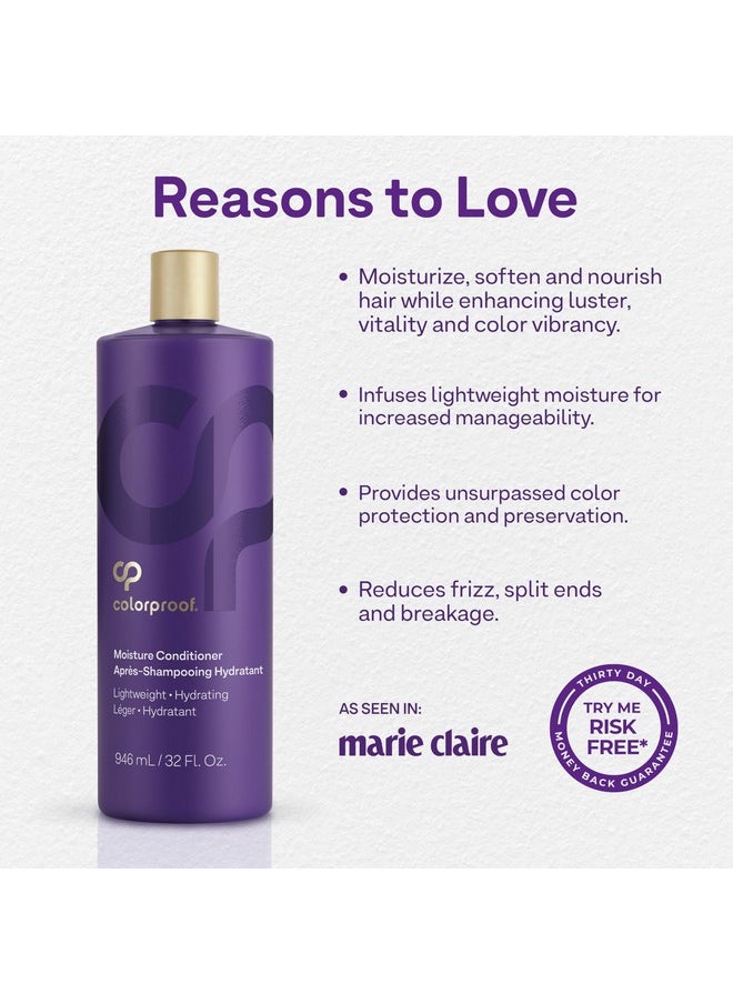 ColorProof Colorproof Moisture Hair Conditioner 32FL. Oz. Nourishing and Moisturizing Conditioner, Mojito Mint Scent  - Image 3