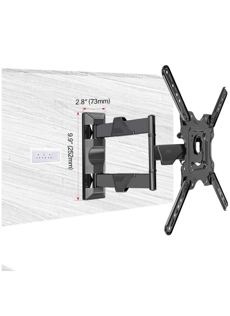 BGM - Full Motion TV Wall Mount for Most 32 55 Inch Computer Monitors and TVs Adjustable Tilting Rotating Weight up to 60lbs - Image 1