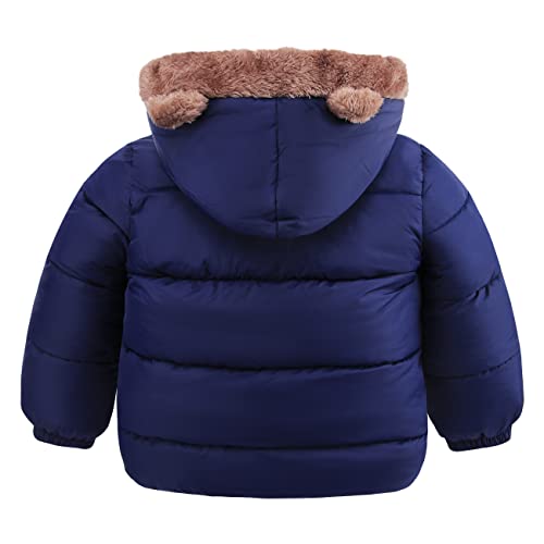 AIMISYOU Kids Jackets Baby Boys Girls For Winter Clothes Coats Warm Zipper Outerwear 4-5t - Image 2