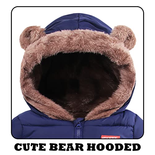 AIMISYOU Kids Jackets Baby Boys Girls For Winter Clothes Coats Warm Zipper Outerwear 4-5t - Image 3