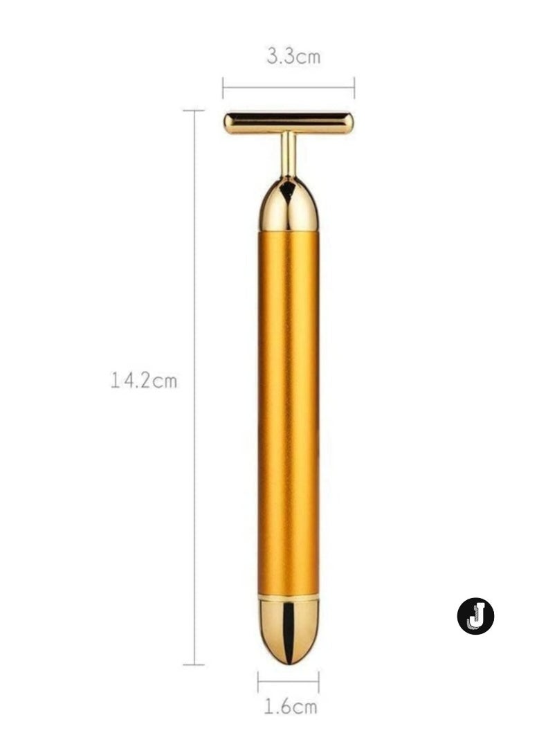 JAJEEK "New 24K Gold Vibrating Beauty Bar – The Ultimate Facial Massage for Radiant, Youthful Skin"  - Image 1