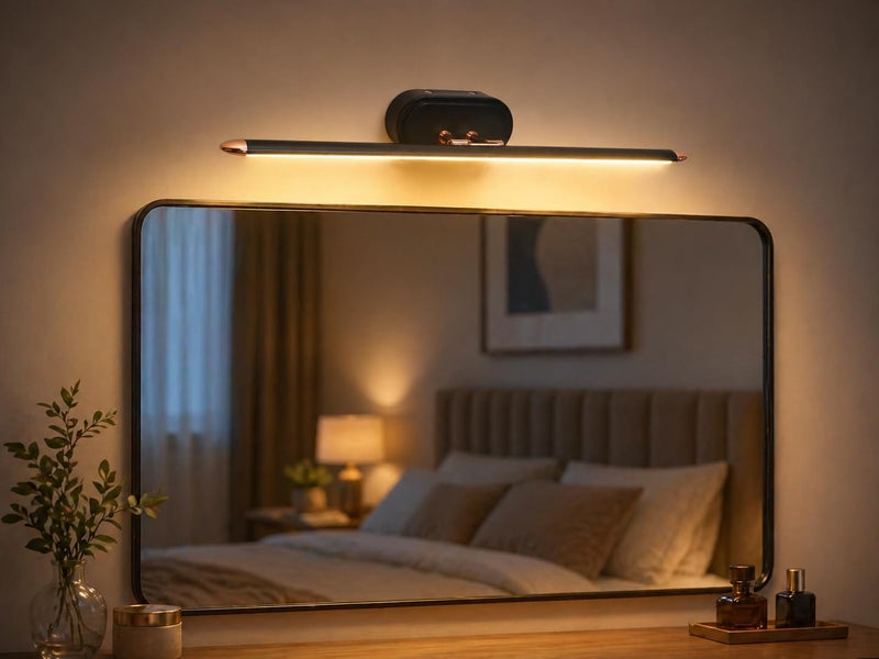FILLISKA® Modern LED Picture/Dressing/Vanity/Bathroom/Mirror Light with 3 Step Light Mode & Adjustable Head (White,WarmWhite and Neutral White)(2 Year Warranty) (6 Watt Black & Rosegold) - Image 2