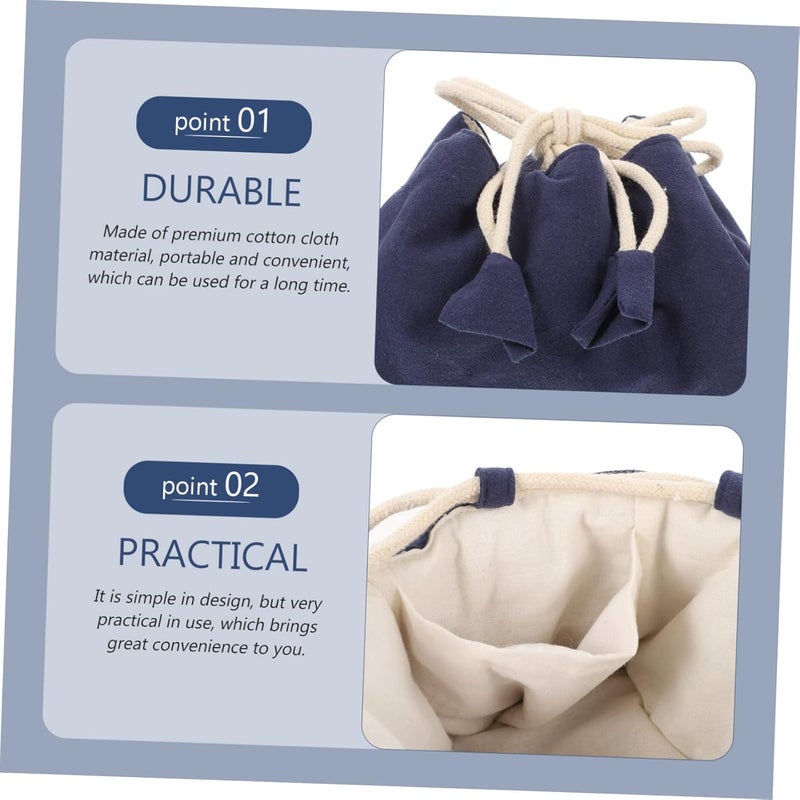 Garneck Portable Teacup Storage Bag for Travel Multi-Function Teapot Pouch Sturdy Fabric Tea Set Carrying Case Decorative Design for Tea Lovers and Outdoor Use - Image 3