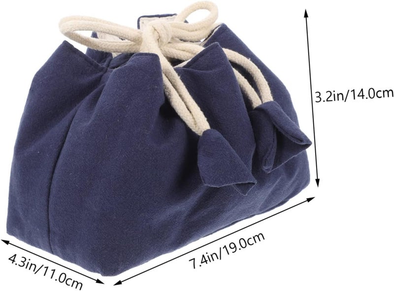 Garneck Portable Teacup Storage Bag for Travel Multi-Function Teapot Pouch Sturdy Fabric Tea Set Carrying Case Decorative Design for Tea Lovers and Outdoor Use - Image 2