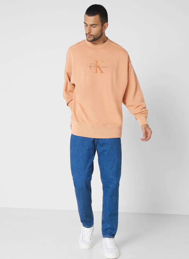 Calvin Klein Jeans Logo Crew Neck Sweatshirt