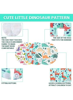 Breling 18 Pack Feeding Tube Pads Button Pad Gtube Button Covers Reusable g Tube Cutie Dinosaur Feeding Supplies for Kids Baby Breastfeeding Nursing Care  - Image 4