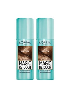 L'OREAL PARIS بخاخ إخفاء جذور الشعر الفوري ماجيك ريتوتش، بني  - Image 1