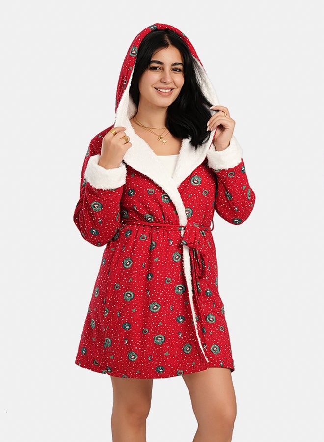 Carina Red Snoopy Plush Robe  - Image 1