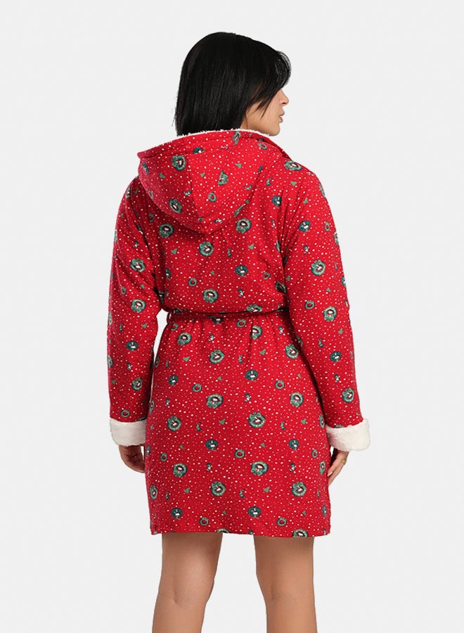 Carina Red Snoopy Plush Robe  - Image 3