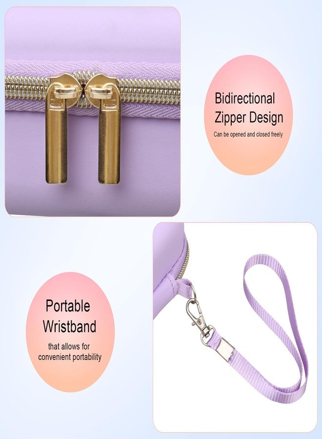 Elonbo Carrying Case for Blinger Dazzling Starter Kit,Blinger Kids Glam Collection Starter Kit Storage Bag,Kids Hair Styling Tool Travel Organizer Holder,Pocket fits Gems Rhinestones. Purple - Image 4