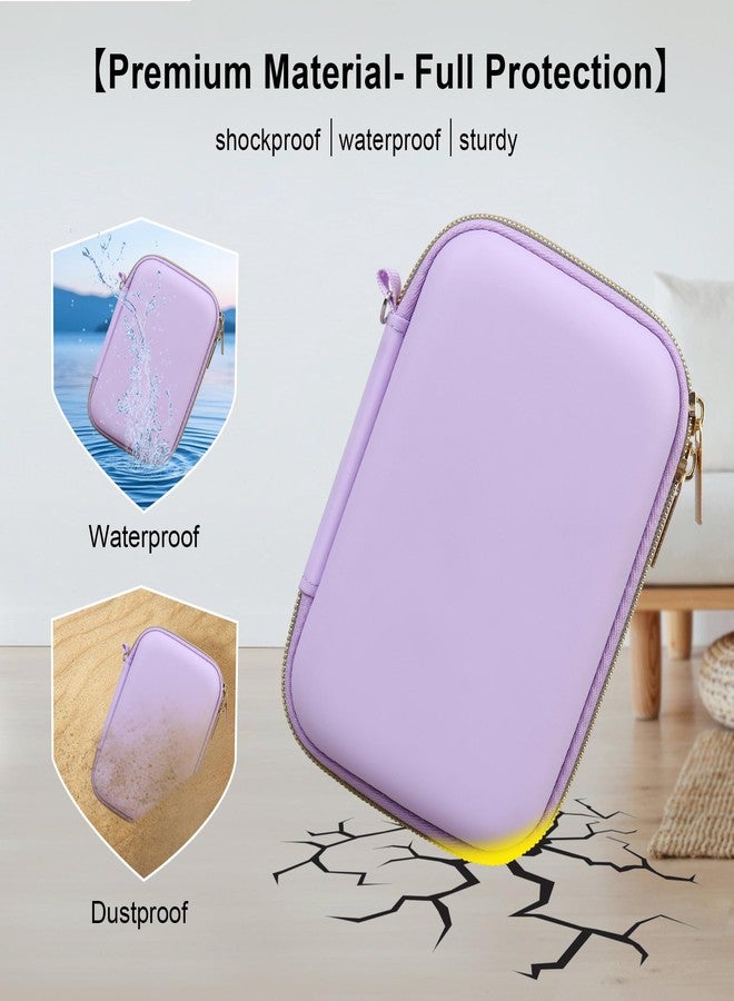 Elonbo Carrying Case for Blinger Dazzling Starter Kit,Blinger Kids Glam Collection Starter Kit Storage Bag,Kids Hair Styling Tool Travel Organizer Holder,Pocket fits Gems Rhinestones. Purple - Image 5
