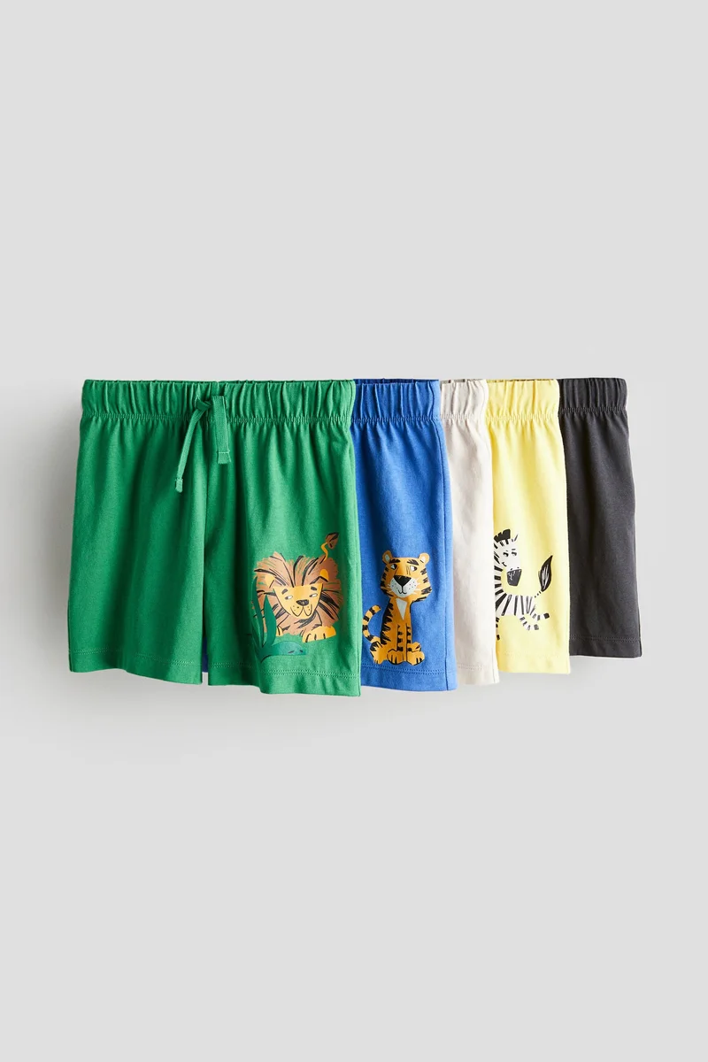 H&M Kids 5-Pack Printed Shorts