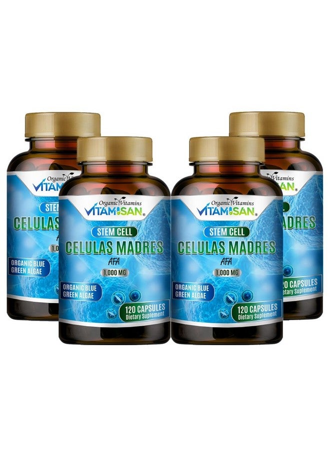 VITAMISAN Celulas madres 4 Bottles, 1000mg Stem Cell Plus, 480 Capsules Non-GMO, Gluten-Free - Image 1