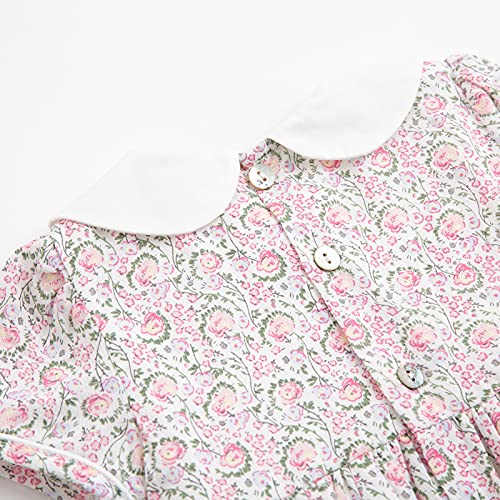 Simplee kids Baby Girls Floral Dress Infant Toddler Girls Outfits Summer Casual Dresses for 6 Years (Light Pink) - Image 5