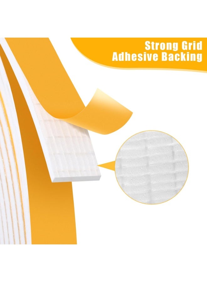 Weather Stripping Seal for Door Window, High Density Foam Tape, Soundproofing, Insulation Strip, Door Sealers for Door Frame- White (1/2 Inch X 1/4 Inch X 16Feet) - Image 4