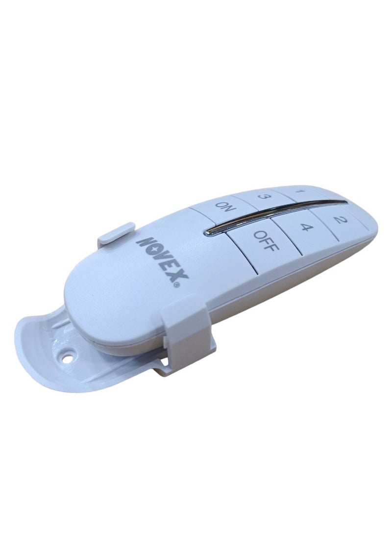 NOVEX Digital Remote-Control Switch – 4 Gang 1 Device, 4×1500W, NRCS-1001 - Image 1