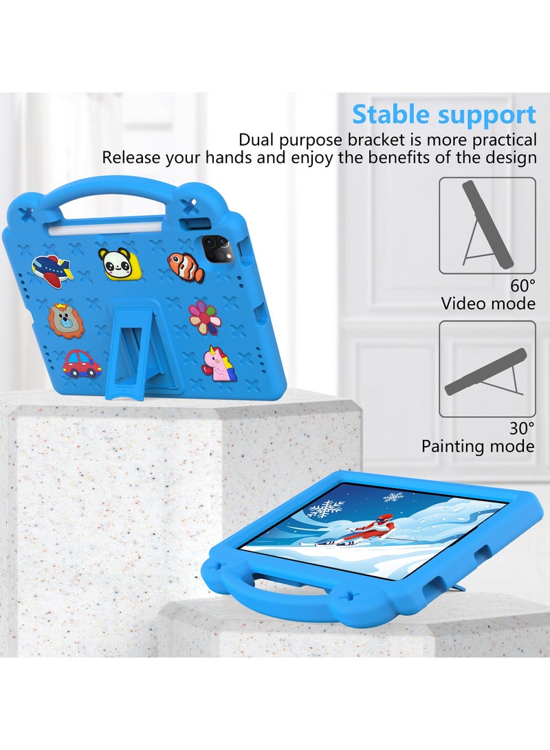 general Kids Case Compatible with iPad 11th Generation A16 11-inch 2025 Shockproof Case with Shoulder Strap and Grip Holder For iPad 11th Generation - Image 4
