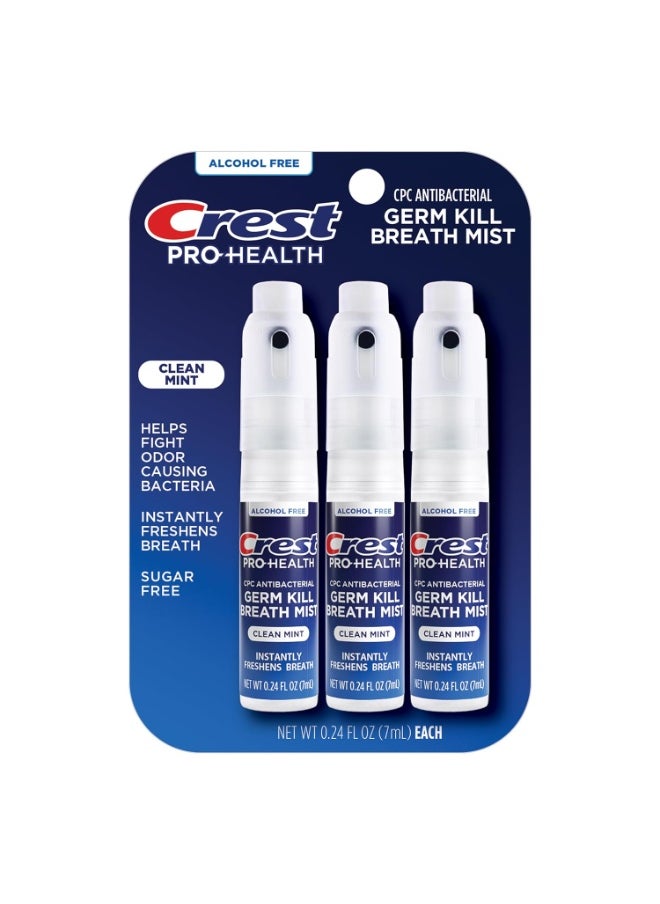 Crest Crest Pro-Health | Portable Alcohol-Free CPC Mist with Clean Mint Flavor | Fights Odor-Causing Germs for Instant Fresh Breath - 1 Count (0.44oz) Breath Spray  - Image 1