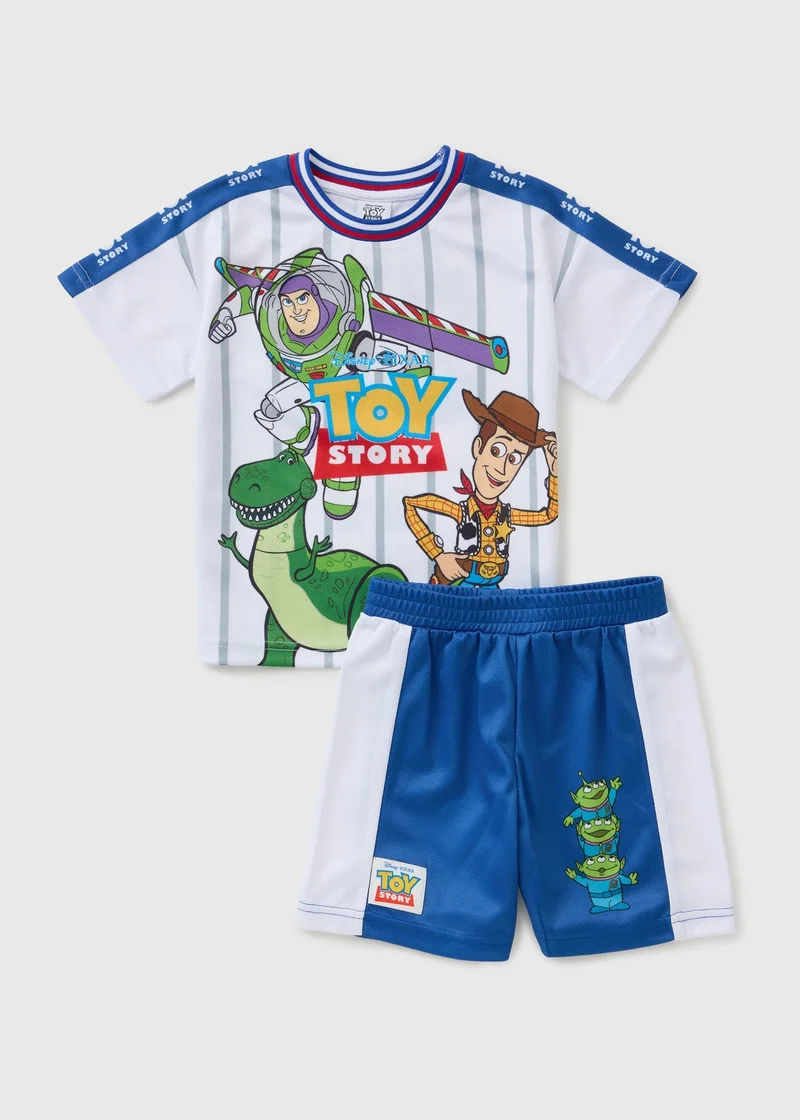 ماتلان Toy Story Boys Blue Airtex Top & Short Set