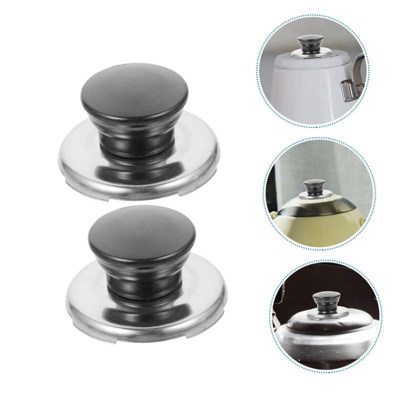 2Pcs Stainless Steel Teapot Whistle Lid Knobs Replacement Easy Install Kitchen Supplies - Image 5