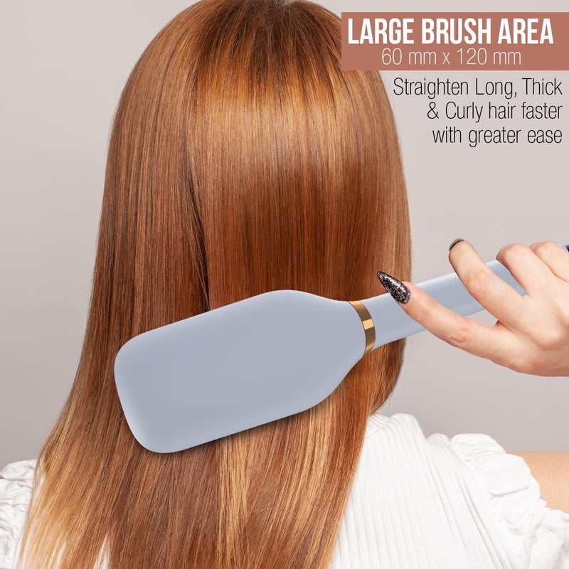 Havells فرشاة فرد الشعر معززة بالكيراتين من هافيلز مع تحكم في درجة الحرارة لجميع أنواع الشعر | إيقاف تلقائي بعد 45 دقيقة | سلك دوار بسمك 1.8 مم | ضمان لمدة سنتين | HS6000 - Image 5
