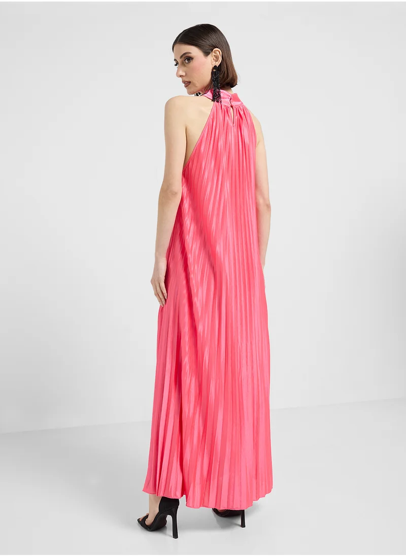 ايلا Halter Neck Pleated Dress