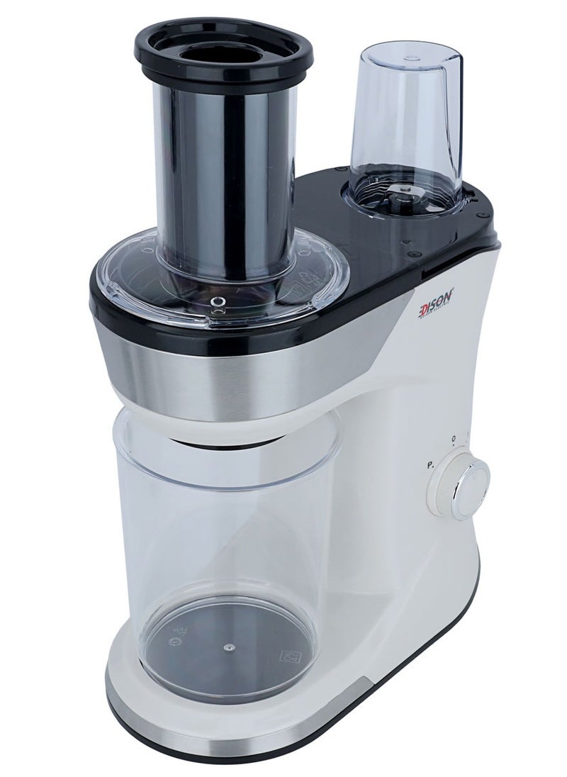 EDISON Food Processor + Blender 3×1 Cream 0.6L 300W Two Speeds  - Image 2