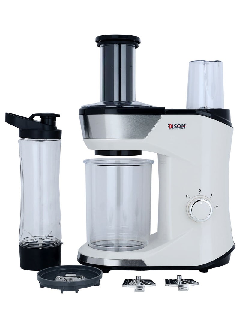 EDISON Food Processor + Blender 3×1 Cream 0.6L 300W Two Speeds  - Image 1