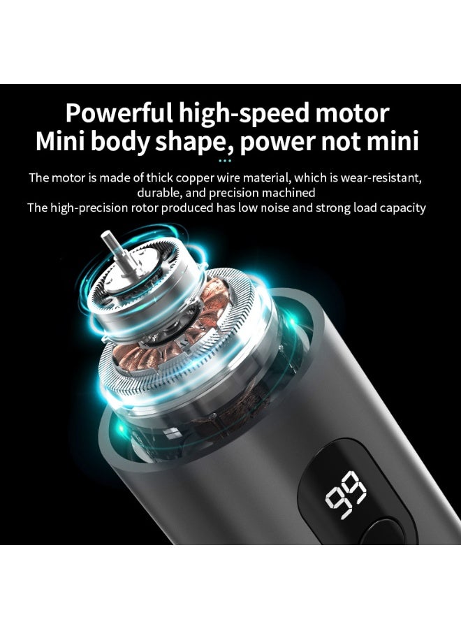 Generic Ultra-Portable Men's Electric Shaver, Travel-Ready Powerhouse with Type-C Dual Charging, Mini and Long range, Birthday gift  - Image 5