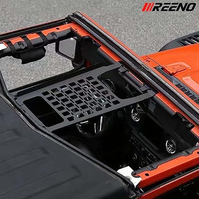rayihni Cargo Roof Rack Overhead Molle Panel Accessories Compatible with 2018-2023 Jeep Wrangler JL JLU & 2020-2023 Gladiator JT Doors/Overhead Storage Rack,Shelf/No Drilling - Image 2