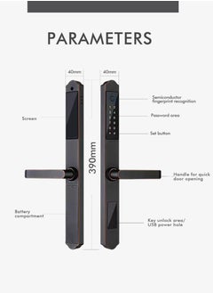 TMAS TMAS SMART LOCK 2  password-CARD-TUYA APP - KEY  - Image 4