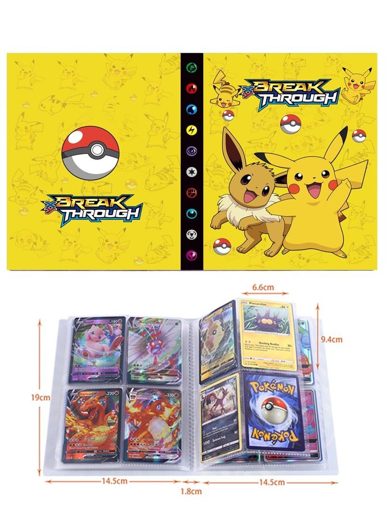 Yellow Pikachu Pokemon Card Collection Album Book - Image 2
