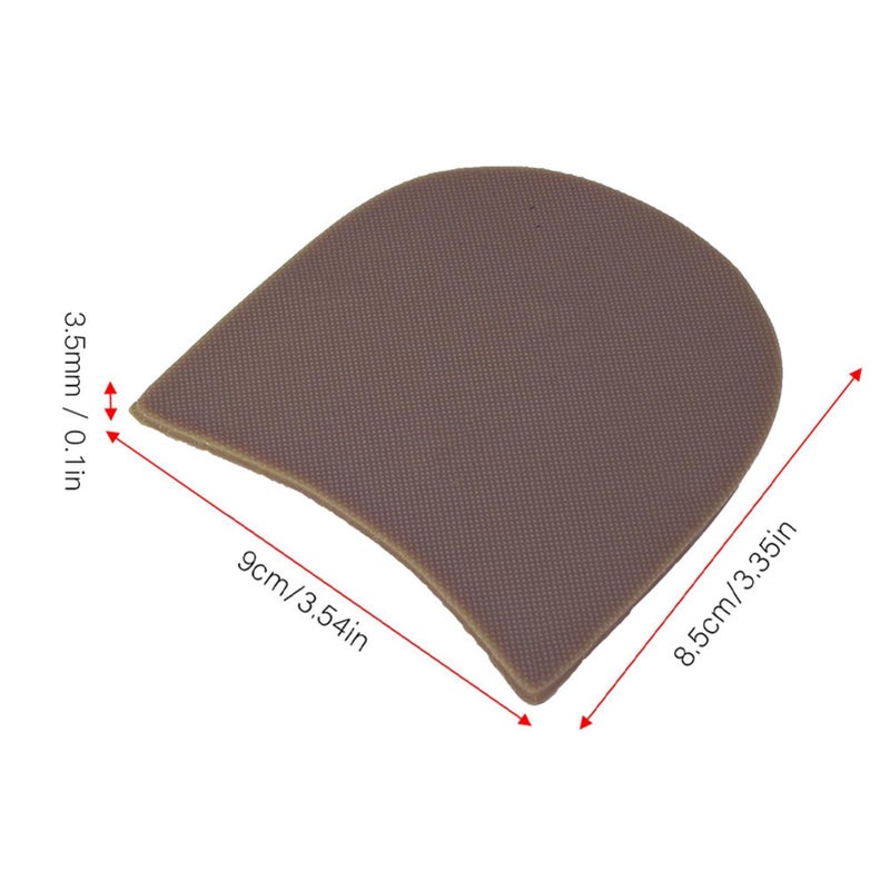 Replacement Thick Sole Pad Wear Resistant Nonslip Rubber Soles For Leather Shoes Baby Shoes Sneakers Forefoot Sports Shoes Prolongs Footwear Lifespan Brown - Image 5