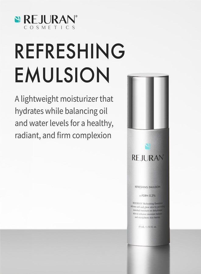 REJURAN® Refreshing Emulsion, c-PDRN® - Salmon DNA Facial Moisturizer for Deep Hydration, Radiance-Boosting, Firmness, Skin Elasticity, and Optimal Moisture Balance. Korean Skincare (1.52 fl oz) - Image 2