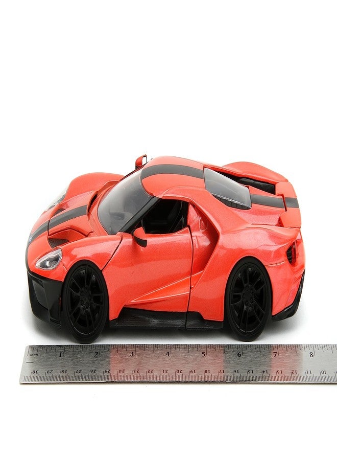 Jada Pink Slips 1:24 W1 2017 Ford GT Die-Cast Car, Toys for Kids and Adults(Metallic Salmon) - Image 3