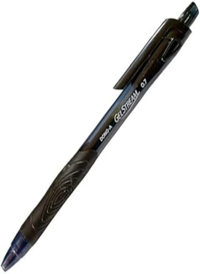 Dong-A - Dong-A Gel Stream Black Ink Ballpoint Pen, 0.7mm Tip Size, Black - Image 1